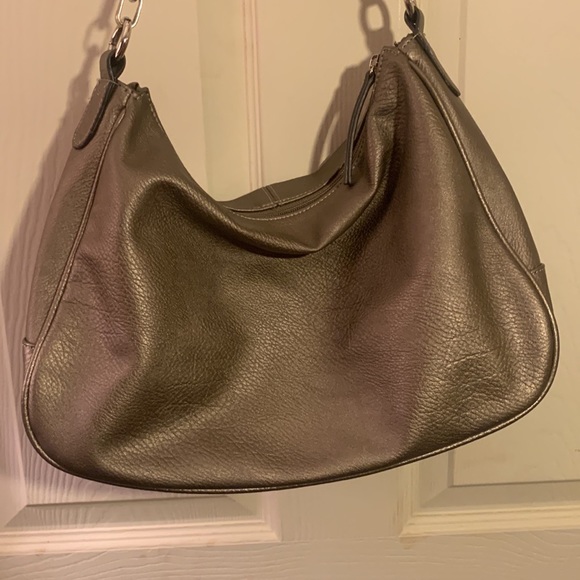 Liz Claiborne silver colored hobo purse - Picture 10 of 10